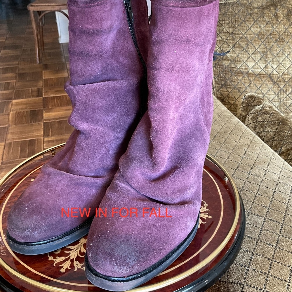 Bos & Co. Distressed Suede Boots